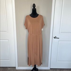 J. Jill Tan Midi Dress with Belt
